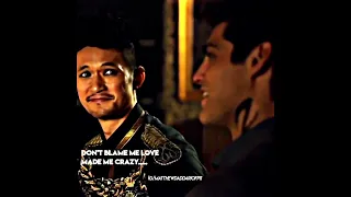 Shadowhunters|• Alec asked for simon to turn into a vampire|• don't blame me by Taylor swift