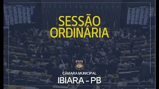 Sessão Ordinária da Câmara Municipal de Ibiara 13/08/2022