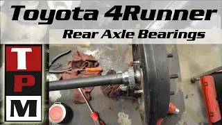 1998 Toyota 4runner rear axle bearing removal and install - 3rd Gen 4Runner with abs