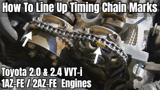 How To Set The Timing On A Toyota 1AZ FE/2AZ FE Engine