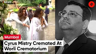 People Gather in Mumbai For Cyrus Mistry's Last Rituals.