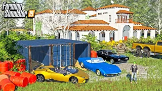 BILLIONAIRE'S ABANDONED MANSION! (FOUND LAMBO & CORVETTE IN SHIPPING CONTAINERS!) | ROLEPLAY