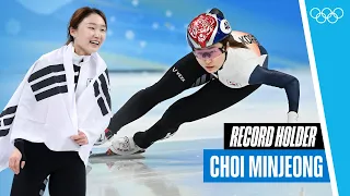 The best of Choi Minjeong at Beijing 2022! 🇰🇷🥇🥈