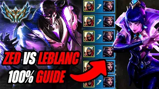 Solo Carry ANY MATCHUP I Rank 1 Zed Guide BZ