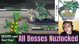 Pokemon Vintage White Hardcore Nuzlocke! All major boss battles. (ROM hack challenge)