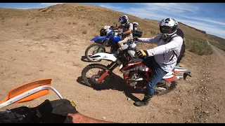 Exploring the Nevada back country w/ friends! (Part 2) KTM300/SWM500r/TTR250/Vinson 500 4x4