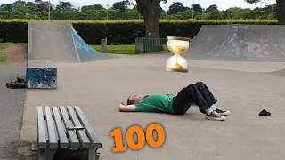 100 LEDGE SCOOTER TRICKS IN 1 HOUR CHALLENGE