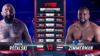 KSW  Free Fight: Errol Zimmerman vs. Marcin Rozalski | XTB KSW 81