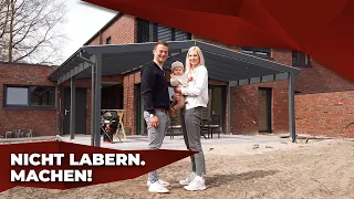 Diese Terrassenüberdachung habe ich selbst gebaut!