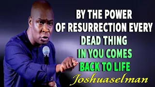 BY THE POWER OF RESURRECTION EVERY DEAD THING IN YOU COMES BACK TO LIFE - APOSTLE JOSHUA SELMAN