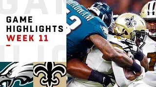 Eagles vs. Saints Week 11 Highlights | NFL 2018