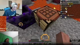 xQc CAN'T STOP LAUGHING at Forsen Speedrunning Minecraft