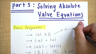 Solving Absolute Value Equations and Checking Extraneous Solutions | Solving Linear Equations