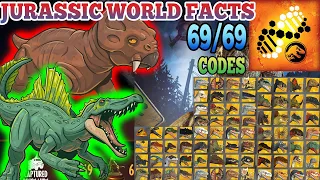 Jurassic World Dominion Facts App Scan Codes MATTEL Toys All Dinosaurs FULL 69 Codes Lystrosaurus