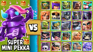 SUPER MINI P.E.K.K.A vs ALL CARDS | NEW CARD | CLASH ROYALE CHALLENGE