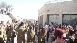 Young Israeli soldiers dancing in Jerusalem 1.MOV