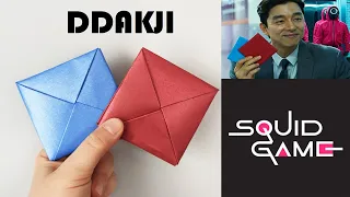 DIY - DDAKJI SQUID GAME - How to Make Ddakji - Squid Game