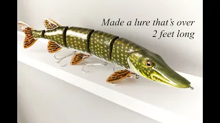 Next level lure making | let's make a Ginormous pike swimbait.