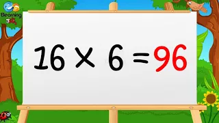 Learn Multiplication Table of Sixteen 16 x 1 = 16 - 16 Times Tables