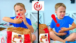 24 Часа ФЁДОР ест только KFC. Почему БОЛИТ ЖИВОТ?