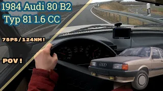 1984 Audi 80 B2 1.6 Typ 81 POV Test Drive | AUTOBAHN, 4K