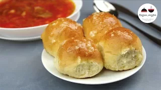 Garlic Butter Rolls. Quick and Easy Dough