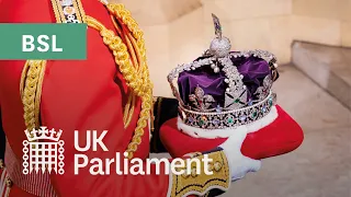 State Opening of Parliament and The Queen's Speech with British Sign Language (BSL) - 11 May 2021