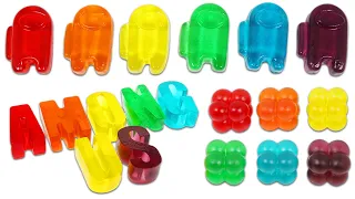 How to Make Rainbow Gummy Among Us Characters, ABC Letters, Lego Pieces, and More Jello Desserts!