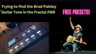 In Search of the Brad Paisley Guitar Tone - Free Fractal FM3 FM9 AXEfx3 Preset!