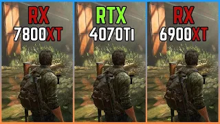 RX 7800XT vs RTX 4070Ti vs RX 6900XT Test in 9 Games