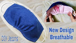 New Design - Breathable | The Mask does not touch your mouth and nose, easier to breathe | DIY Jeans