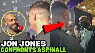 Jon Jones CONFRONTS Tom Aspinall (FULL VIDEO)