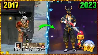 FREE FIRE PLAYERS 2017 VS 2023⚡⚡ M8N OLD vs NEW | Free fire