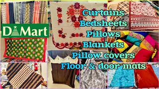 DMart flat 50% clearance sale on all home furnishings curtains bedsheets, Pillows & covers, blankets