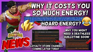 Your Fault You Don't Have Energy 4 WoW? | Loyalty Store Changes | Deathless Guilly= More Points[MCN]