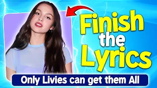 Finish the Lyrics | 😍 Olivia Rodrigo's Best Songs | Only Livies can get them all