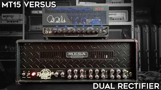 PRS MT15 vs Mesa/Boogie Dual Rectifier! (15W 6L6 vs 100W 6L6)