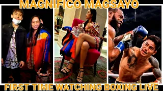 FIRST LIVE BOXING EXPERIENCE | FIGHT HIGHLIGHTS | MAGSAYO RUSSELL | FAMILY ROAD TRIP | WBC CHAMPION