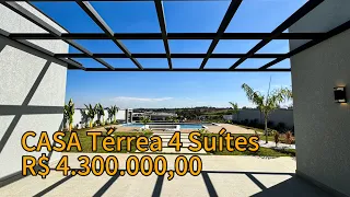 Casa térrea deslumbrante à venda no Jardins Do Golfe em Indaiatuba-SP | R$ 4.300.000,00