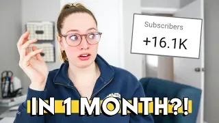 I GAINED 16K SUBSCRIBERS IN 1 MONTH?! How I was able to get subscribers FAST as a small YouTuber