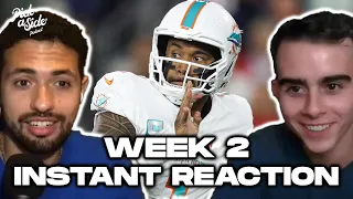 Dolphins-Patriots Recap, 0-2 Teams, and Favorite Moments of Week 2 | Instant Reaction