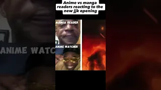 Jujutsu kaisen Manga vs Anime watchers reacting to Shibuya Opening