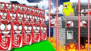 Coca Cola i Coca Cola Mutant VS BAZA LOLO i MILKY w MINECRAFT