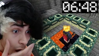 Pedrodbr Reagindo ao NOVO WORLD RECORD de SPEEDRUN no Minecraft