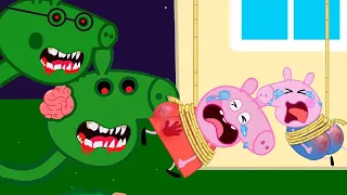 ZOMBIE APOCALYPSE, Scary Zombie Mommy Pig Visits Peppa House | Peppa Pig Funny Animation