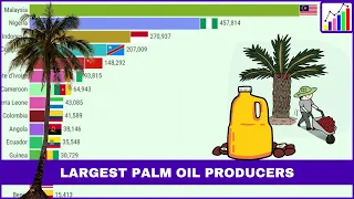 Top 15 Largest Palm Oil Producing Countries (1961 - 2020)