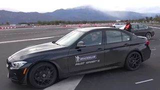 REAL STIG BMW 340i ALL OUT exterior view autocross track at Michelin PS4S event (Ben Collins)