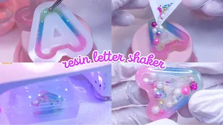 i made my first resin letter shaker • Resin Art Resin Crafts • Epoxy Resin Crafts • DIY projects