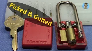 (picking 639) Master LOCKOUT locks picked and gutted - great locks