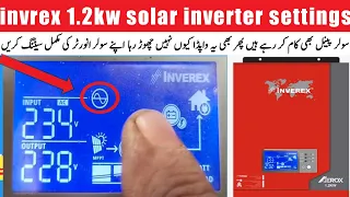 inverter settings | inverex Aerox 1.2ke setting | inverex setting | ups inverter setting